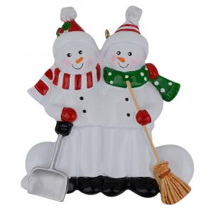 Sweeping Snowman Family of 2 	