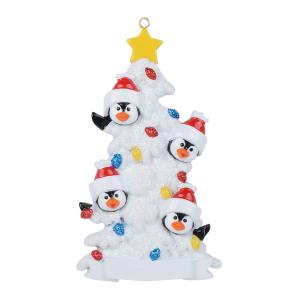 Penguin White Christmas Tree/4