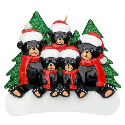 Christmas Black Bear Family/5