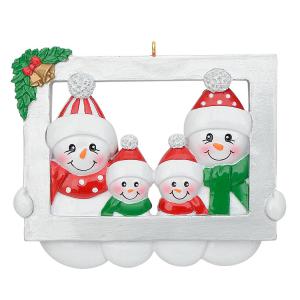 Snowman Picture Frame Family/4