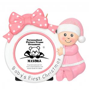 Baby's 1st Christmas  Photoframe/Girl
