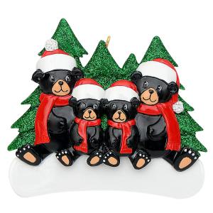 Christmas Black Bear Family/4